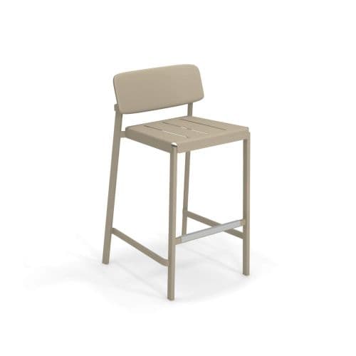 Shine Outdoor Stool Taupe - Set of 2