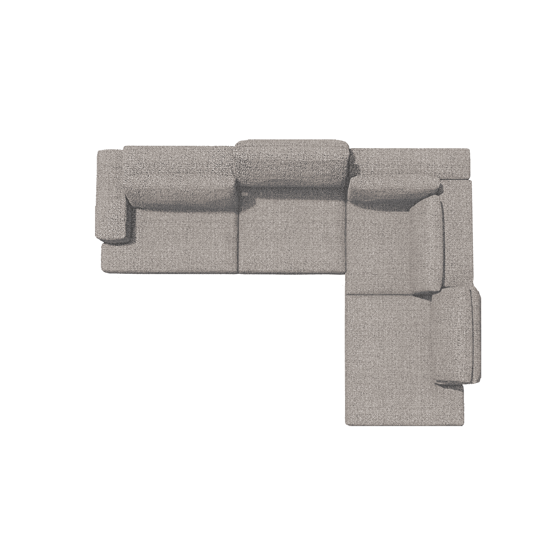 Upper 2-Piece Sectional with Right-Arm Chaise, 130" x 95