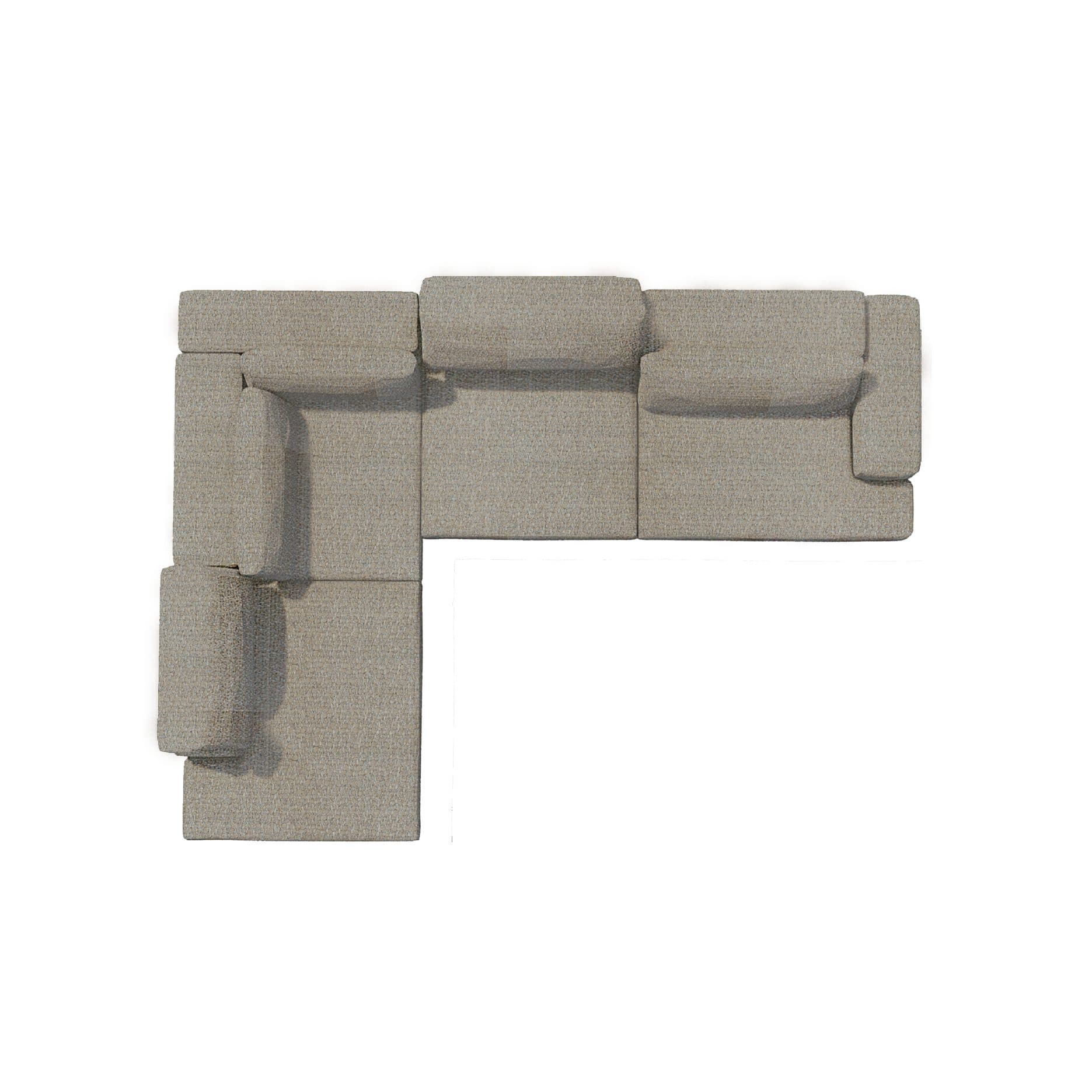 Upper 2-Piece Sectional with Left-Arm Chaise