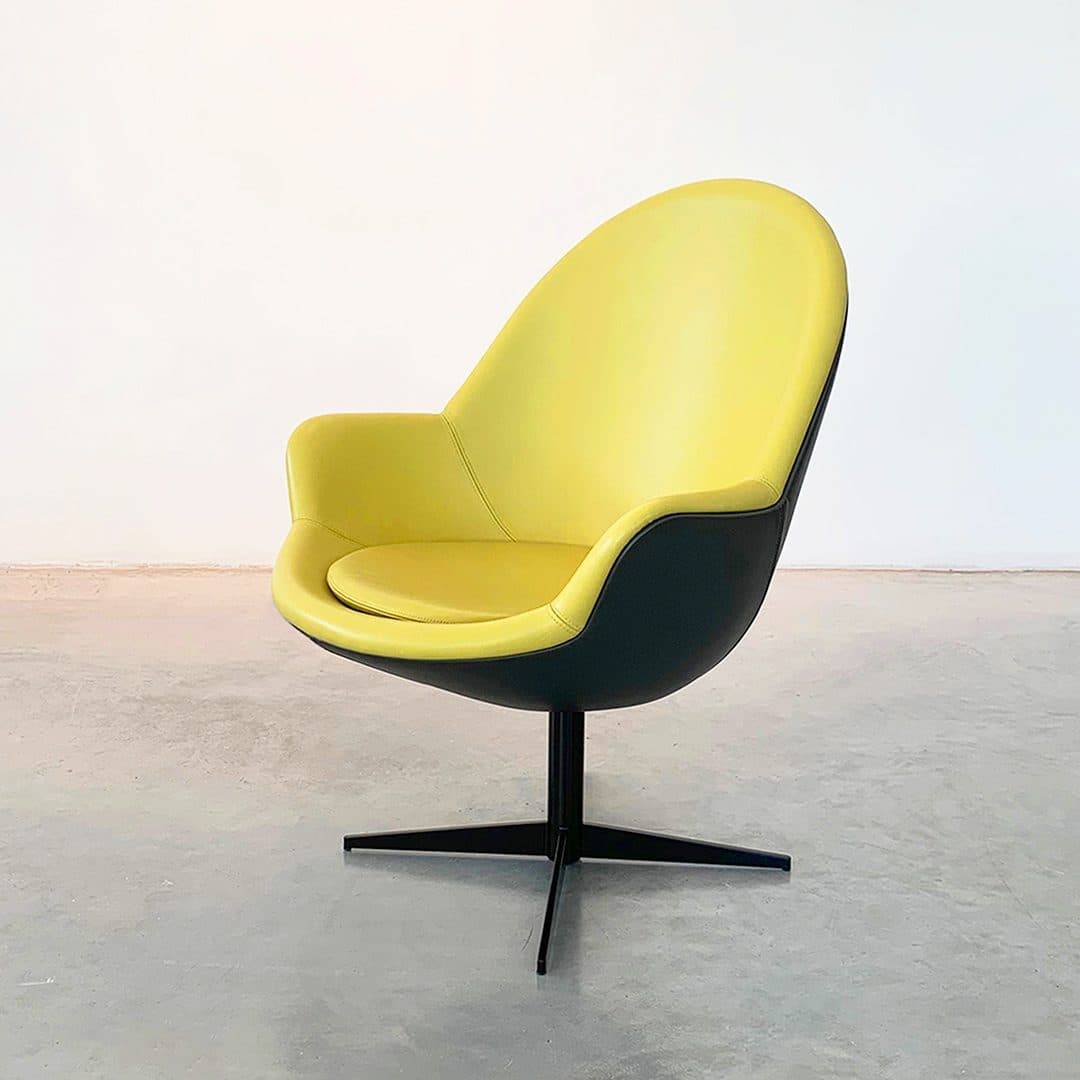 Jill Armchair Green Leather